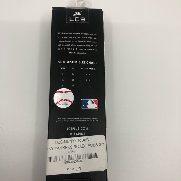 Yankee MLB Shoelaces - Picture 3 of 4